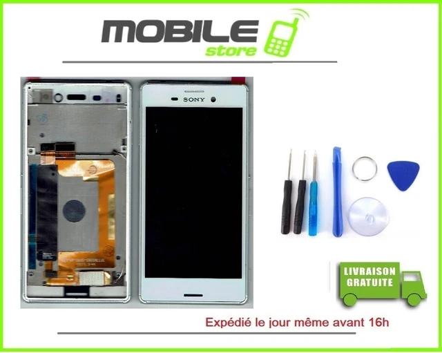 Écran LCD Complet + Vitre Tactile NOIR Pour Sony Xperia M4 Aqua - Neuf