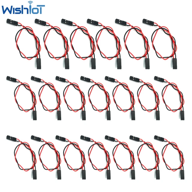 20PCS 2Pin Breadboard Ribbon Dupont Cable Jumper Wires Connector For Arduino