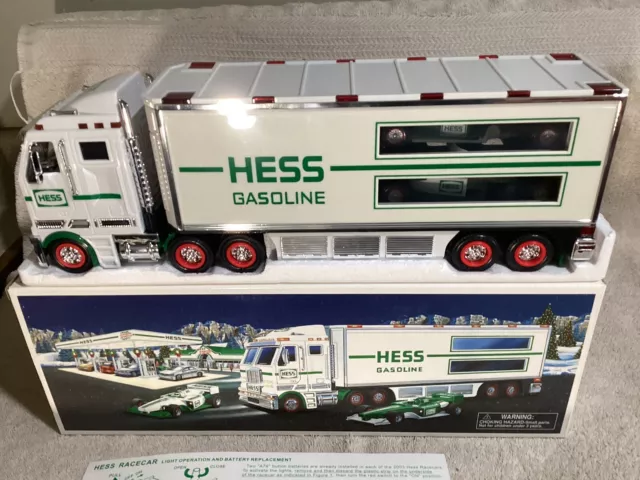 2003 Hess Toy Truck And Race Cars