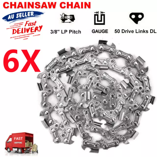 6PCS 14" Chainsaw Chains 50DL 3/8 LP .050 For STIHL MINI BOSS WOODBOSS POLESAWS