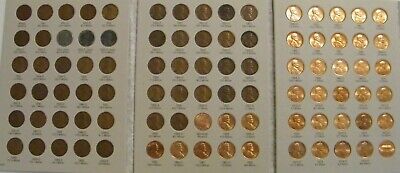 Complete set 1941-1974 PDS Lincoln Wheat & Memorial Penny Cent Set G-BU 90 coins