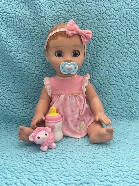 LUVABELLA INTERACTIVE BABY Doll Pink Heart DUMMY PACIFIER Luva