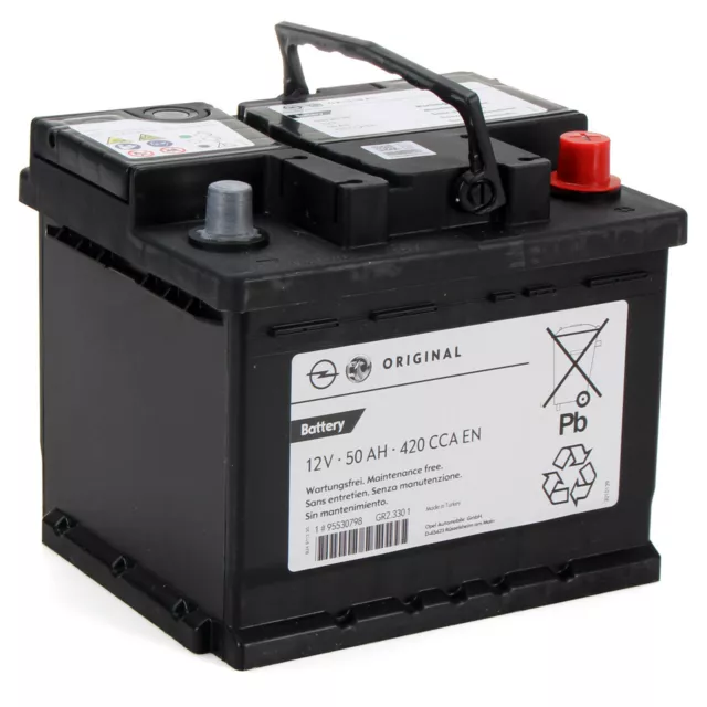 ORIGINAL GM OPEL Autobatterie Starterbatterie 12V 50Ah 420 CCA EN 95527530  EUR 109,90 - PicClick DE