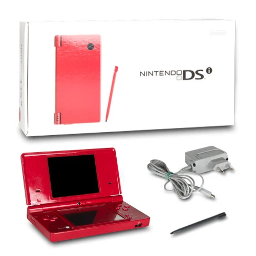 Nintendo Dsi à Main Console En Rouge / Avec Câble Et Goupille Dans Emballage