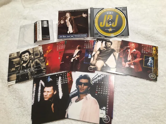 Jon Bon Jovi Destination Anywhere Plus Live Tracks Calendar Pack Japan Cd & Obi