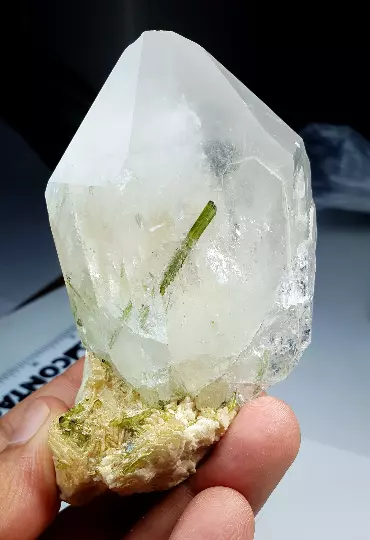 1275 Cts Tourmaline Crystal With Quartz Crystal on Matrix Damage Free