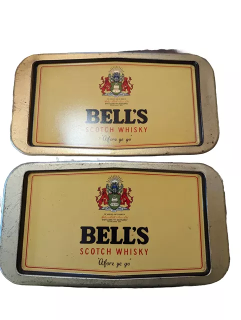 Vintage Bell’s Scotch Whisky Serving Tray - Man Cave - Afore Ye Go - Advertising