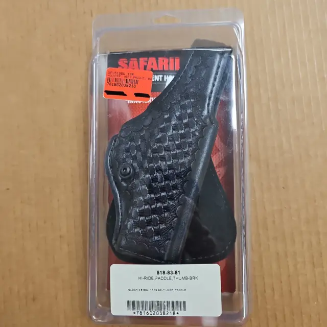 Safariland 518 Paddle Holster Basketweave Right Hand for Glock 17/22 518-83-81