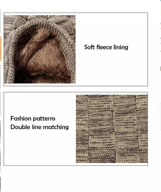 Gorro Para Hombre Gorros De Invierno Hombres Para El Frio Con Bufanda Punto 3