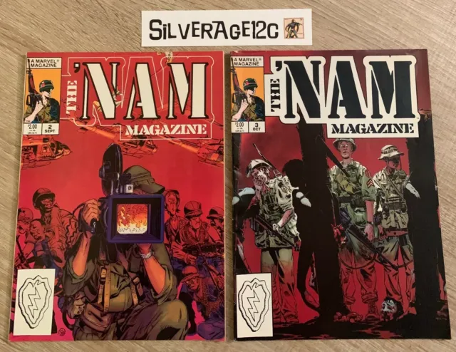The 'Nam Magazine Issues #2 and #3 Nice Copies! (1988)