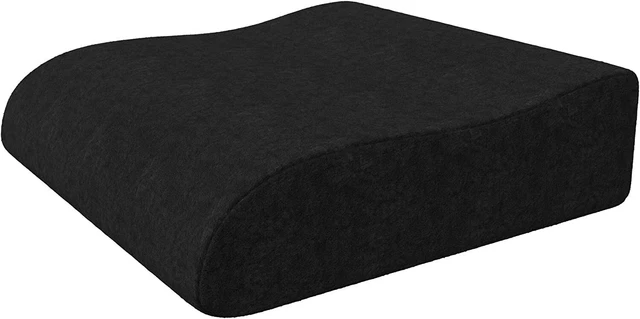 Cojín de espuma viscoelástica, cojín de asiento de cuña antideslizante Bonmedico (negro)