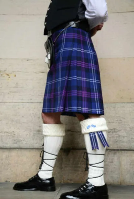 Scottish Mens Heritage Of Scotland Kilt 16oz, Traditional Highland Skirt Dress 8