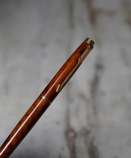 Stylo Plume Parker 75 Prince De Galles Rare - Plume En Or Massif 18 Carats - Occasion De Collection