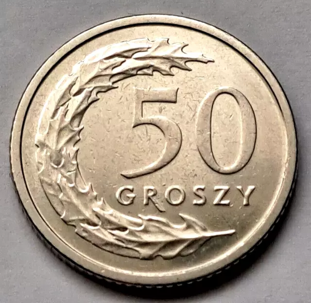 Polen 50 Groszy 2020 , Stahl mit Kupfer-Nickel, vz