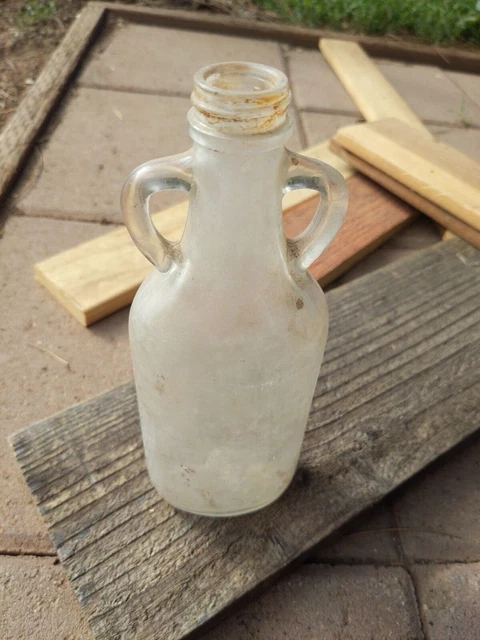 Vintage Glass Vermont Maid Syrup Bottle 12oz Penick & Ford 