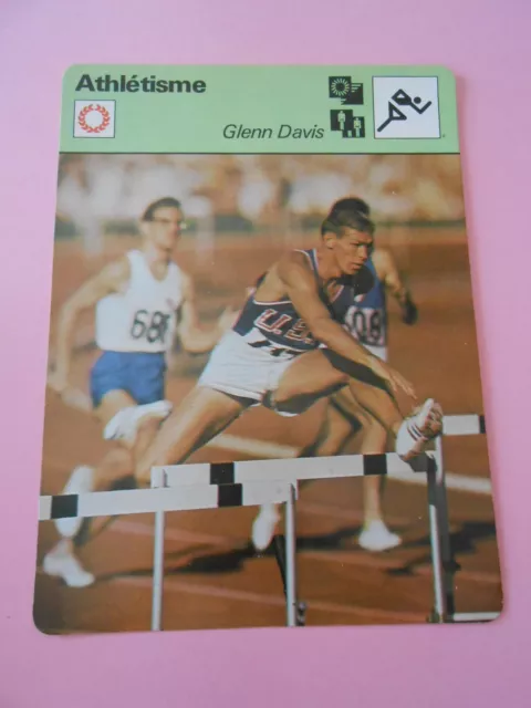 Athlétisme Don Quarrie né à Kingston en Jamaïque Fiche Card 1978