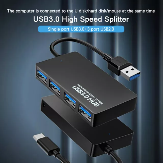 USB Hub USB 3.0 4 Port Type C HUB High Speed Data cable Convertor Adapter g