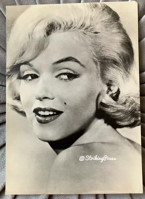 MARILYN MONROE 80s POSTCARD 1960 Let's Make Love close up portrait hair test 82