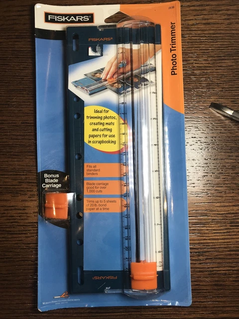 Fiskars Photo Trimmer 8.5” NIP Scrapbook Photos Craft Paper W/Extra Blade 2638