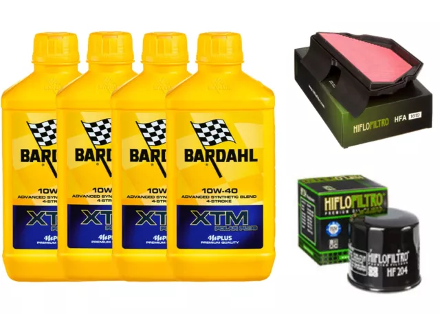 Set Bons de Réduction Bardahl XTM Synt 10W40 Filtre à Huile Air Honda F 600 '01