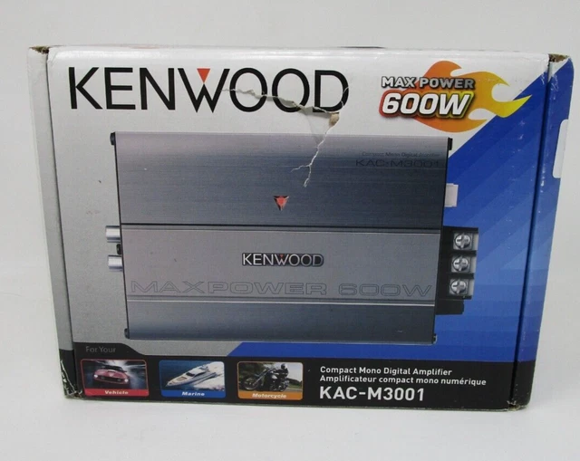 KENWOOD KACM3001 CLASS D Monoblock Compact Digital Car/ATV/Marine