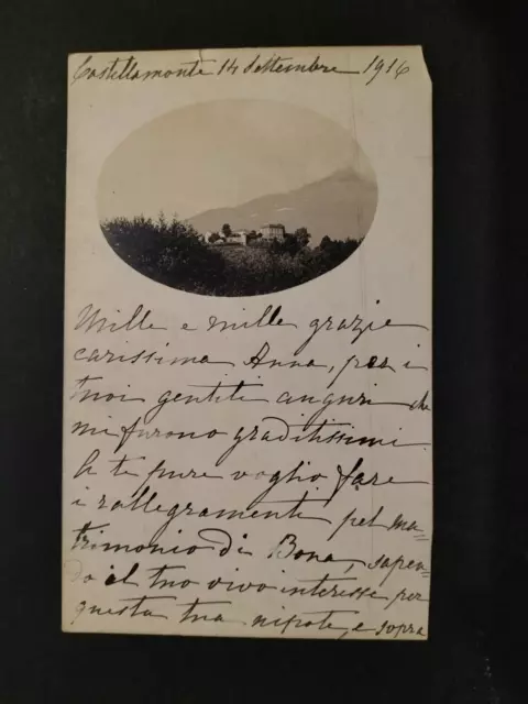 Castellamonte Viaggiata 1916 Torino Piemonte Panorama Chiesa Via Piazza Veduta