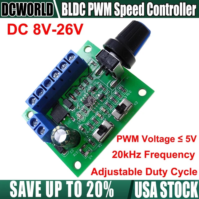 DC 8V26V PWM Signal Generator BLDC PWM Speed Controller HighFrequency