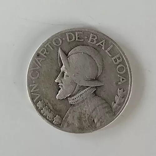 1/4 Belboa 1930 Panama 90% Silver Coin (1)