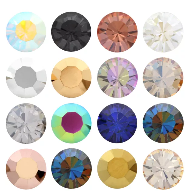 Genuine PRECIOSA 431 11 615 Chaton MAXIMA Round Stones Crystal Effects Colors