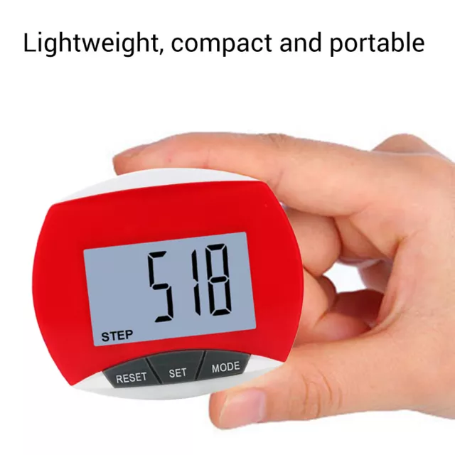 Compteur de pas Simple, podomètre de marche 3D avec batterie Rechargeable, compteur  de calories précis - AliExpress