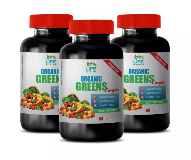 superfood tablets - ORGANIC GREENS COMPLEX - heart health supplement 3B