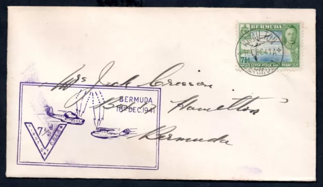 Bermuda - 1941 KGVI First Flight First Day Cover