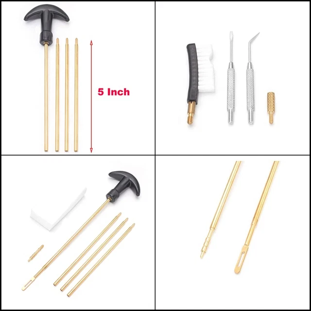 177 &.22 Caliber Air Gun Cleaning Kit-Cleaning Rod,Brushes,Mops,Jags,Picks