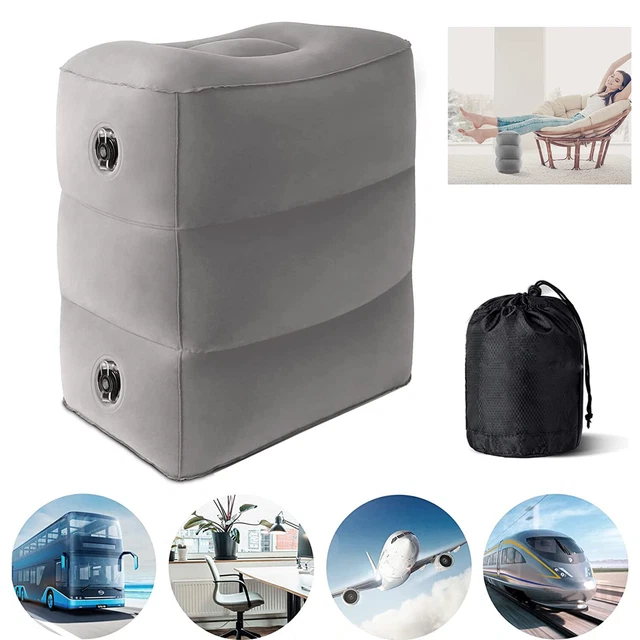 Inflatable Foot Rest Pillow for Plane Toddler Airplane Travel Car Seat Foot Rest