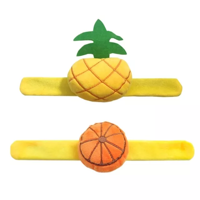 Wrist Sewing Pincushions Chubby-fruit with Elastic Wrist Belt Slap Bracelets