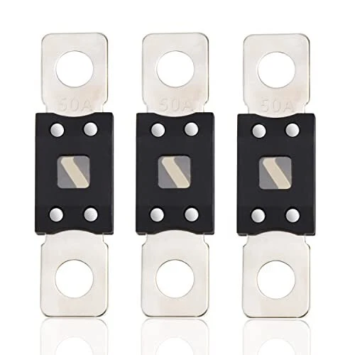 Fusible Mega à courant élévé Fusible 50A Amp 3 pièces pour voitures véhicules...