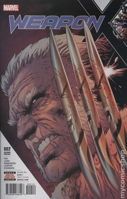 Weapon X #2C Land Variant 2nd Printing VF 2017 Stock Image