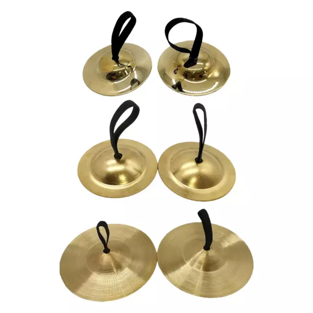 Hand Cymbals Percussion Belly Finger Cymbals Kids Handheld Cymbals for Ensembles