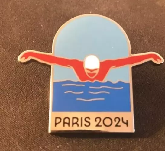 OLYMPIC 2024 Paris SWIMIMNG BUTTERFLY DRAGO PIN 16.99 PicClick