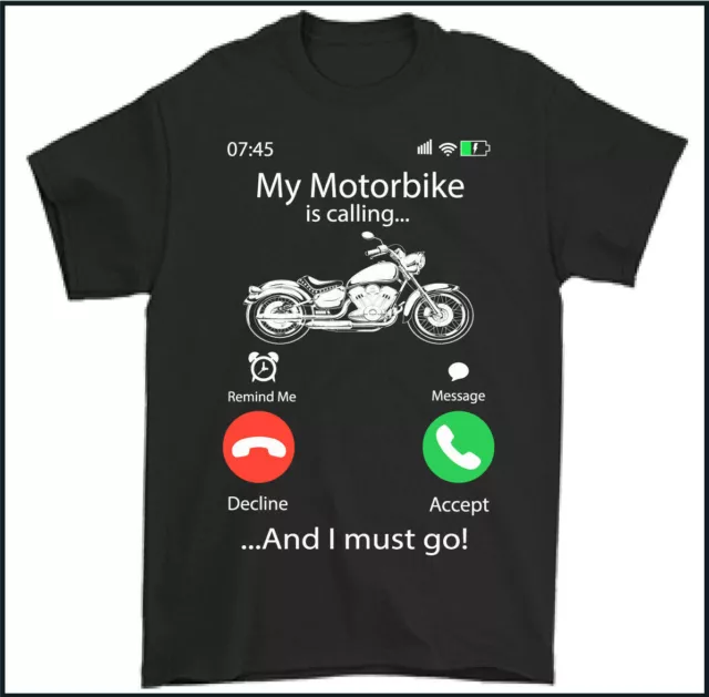 MOTORBIKE T-SHIRT, Biker, Motorcycle, Bike, Indian, Custom, Chopper, Bikie, Top
