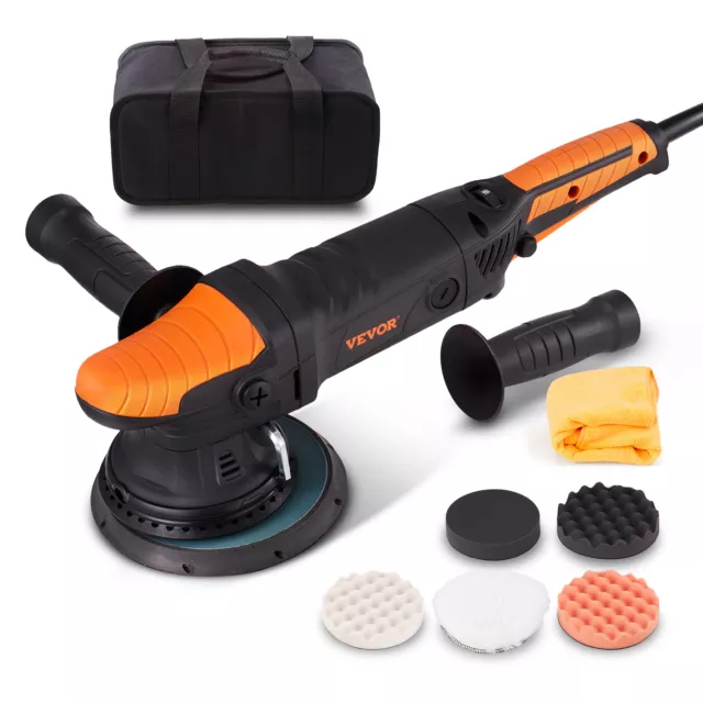 VEVOR 6" Dual Action Polisher Buffer Orbital Polishing Machine Car Detailing Kit