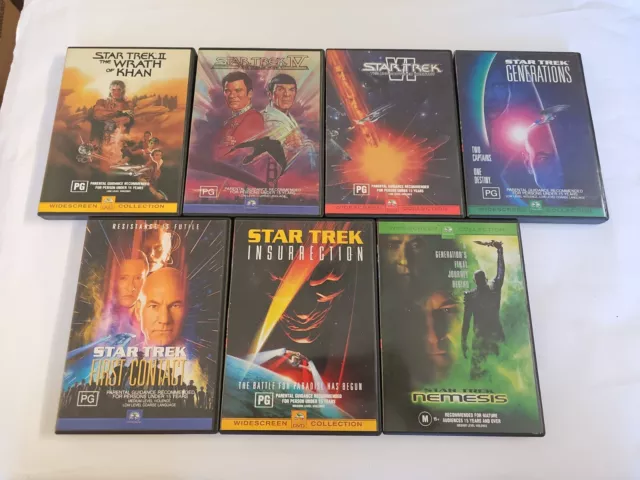 Star Trek DVD Bundle Wrath Of Khan, The Voyage Home & More Free Postage