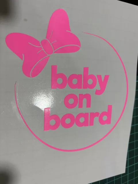 Cute Baby On Board Sticker Car Child Children Window Bumper Sticker Decal Vinyl