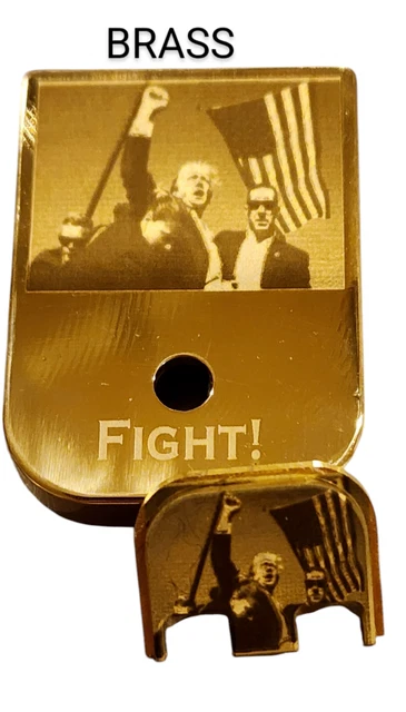 Punisher Flag Rear Slide Plate & Magazine Base Plate Combo For Glock 17-41, 42-45