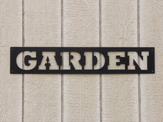 Metal Word Sign, Garden sign, Garden Word Décor, Spring Flower Garden decor