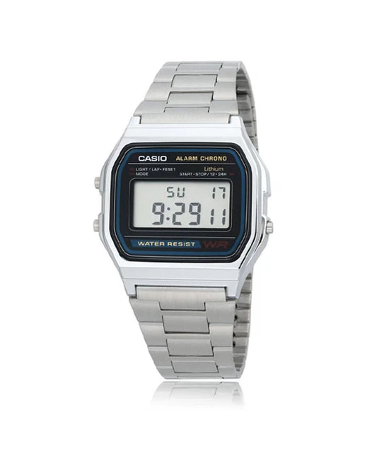 Casio A158WA-1D Watch Retro Vintage Series Digital Unisex A-158WA-1D