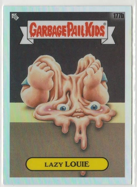 Garbage Pail Kids Lazy Louie 177b GPK Topps 2022 Chrome Series 5 REFRACTOR