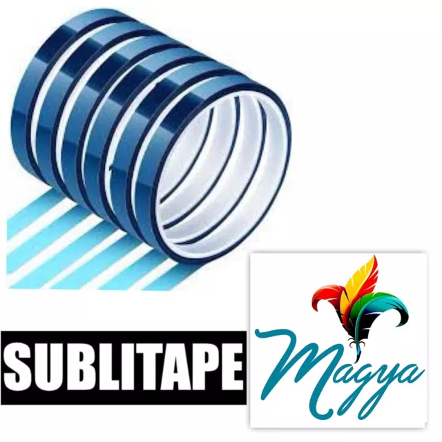 4 Rollos cinta termica para sublimación y transfer SUBLITAPE 10mm x 33m 