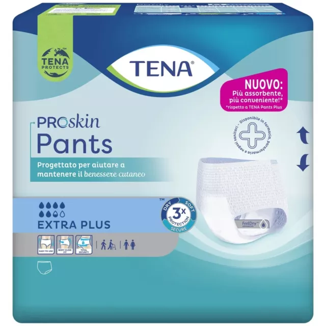 12 Tena Pants Plus PROSKIN Extra Plus Pañal A Bragas XL para Ancianos Y Adultos