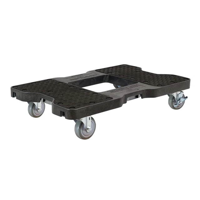 SNAP-LOC 1,500 lb Industrial Strength E-Track Dolly Black